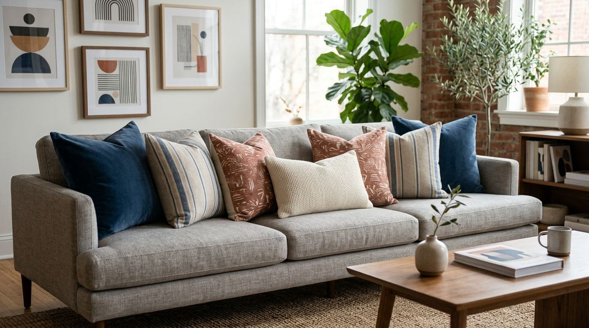 How Do You Style Decorative Pillows in a Living Room?