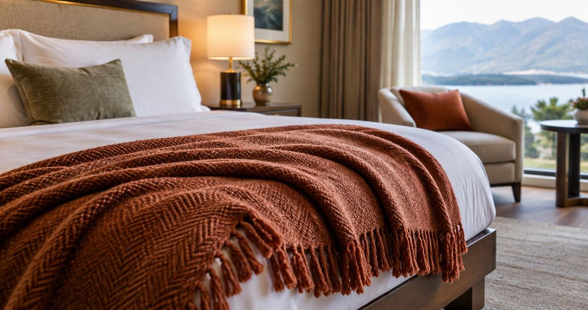 Throw blankets for boutique hotels: complete 2026 guide
