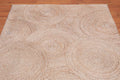 4'9" x 7'9" Hand Braided Sisal & Wool Area Rug Contemporary Beige