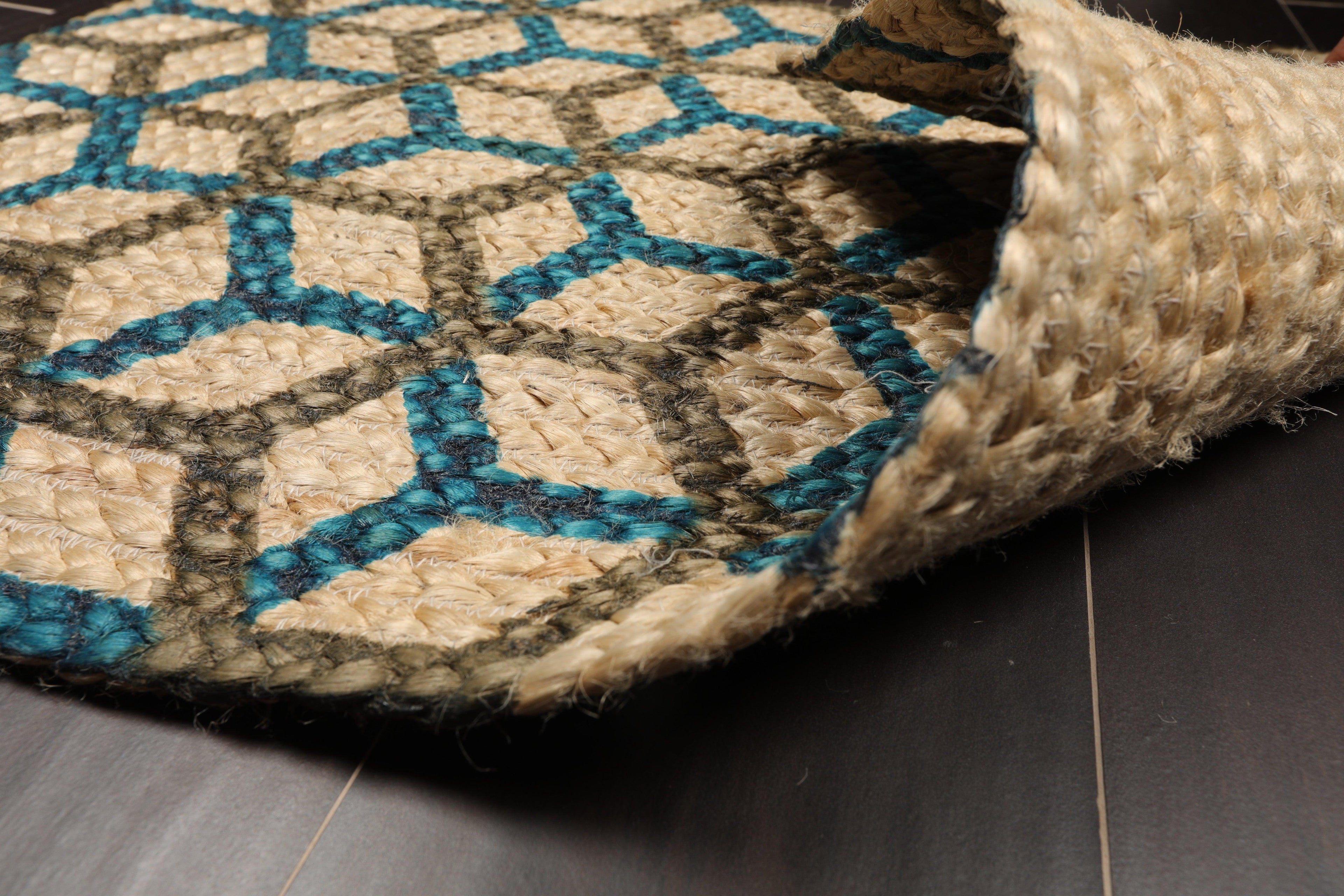 2'  00"x3'  00" Braided Mat  Oriental Area Persian Rug