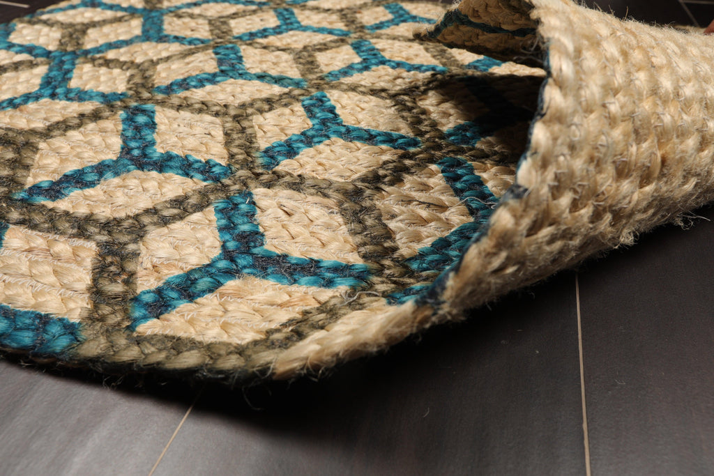 2'  00"x3'  00" Braided Mat  Oriental Area Persian Rug
