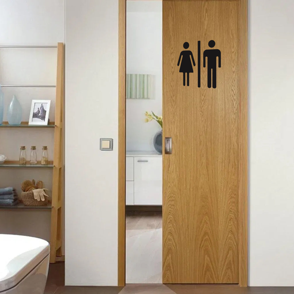 Home Bathroom Decor Wall Stickers Art Stickers Creative Home Decor Bathroom Cute Door Stickers