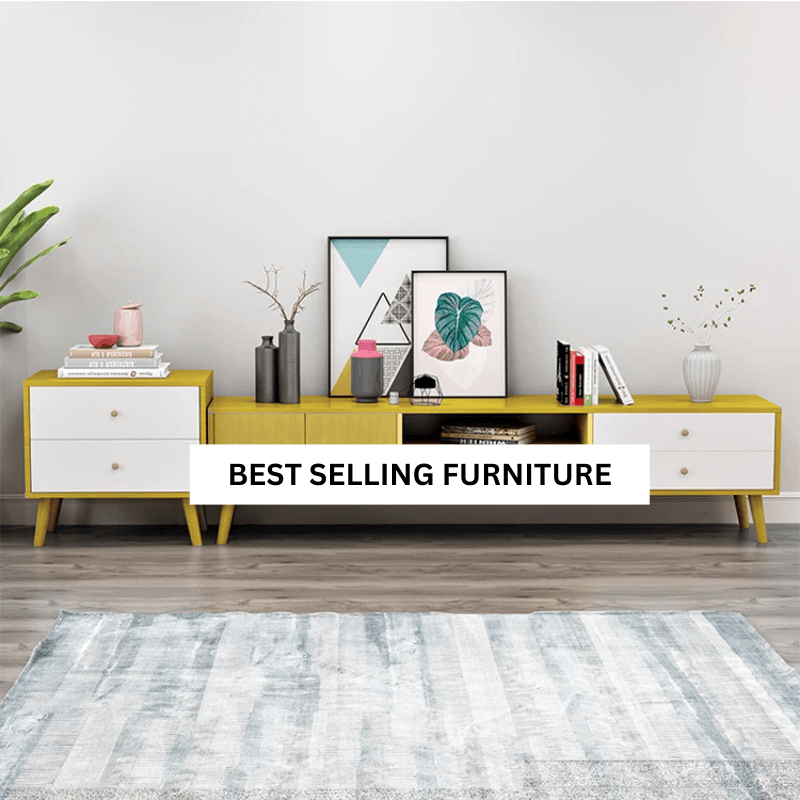 Modern Tv Stand Side Table & Coffee Table Package For Living Room