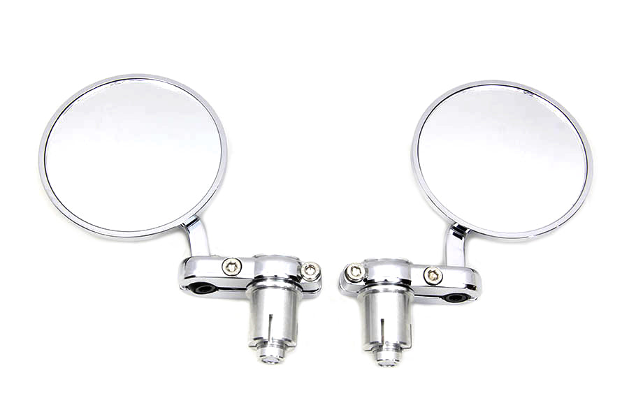 Cafe Style Mirror Set Chrome - 270003