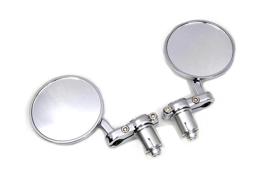 Cafe Style Mirror Set Chrome - 270003