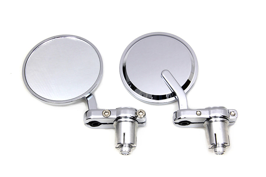 Cafe Style Mirror Set Chrome - 270003