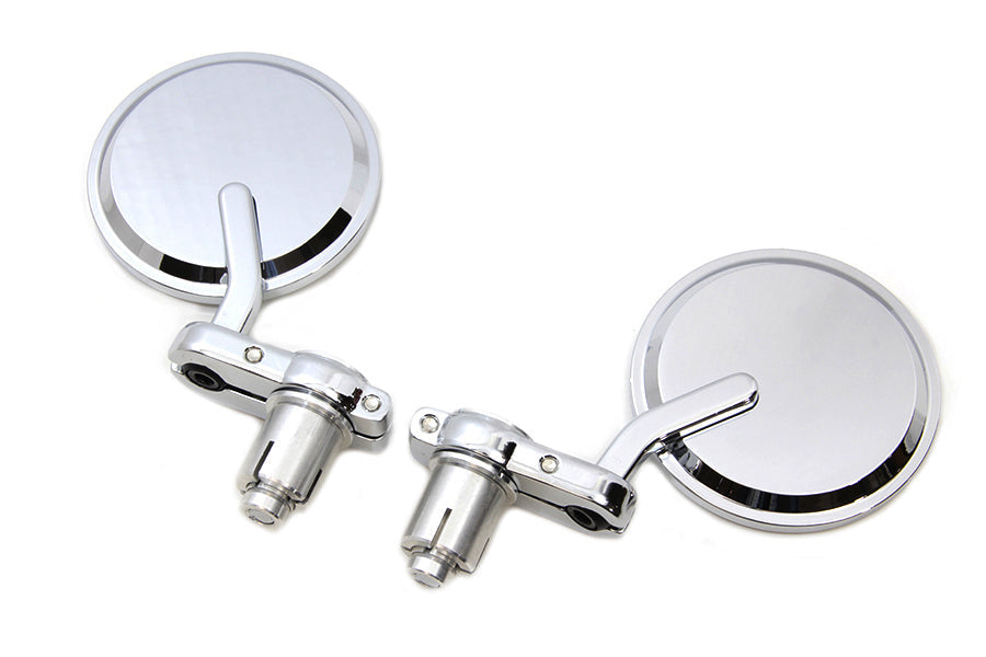Cafe Style Mirror Set Chrome - 270003