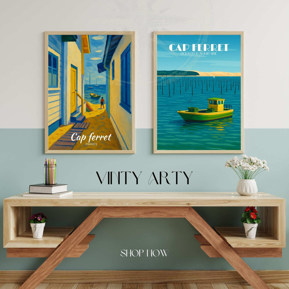 Affiche de voyage Cap Ferret | Poster Cap Ferret | Affiche France