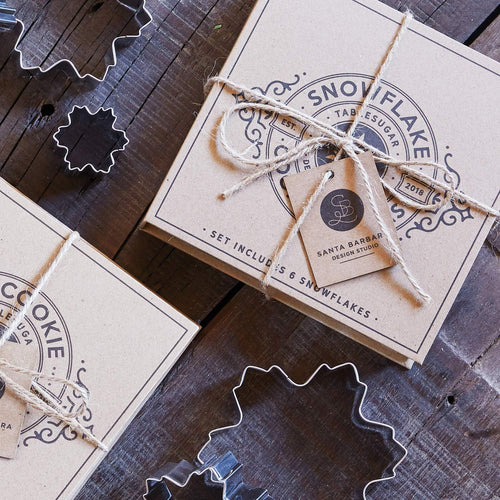 6-Piece Snowflake Cookie Cutter Set Book Box | Holiday Gift Set for Baker (ALL THE THINGS) - view 2