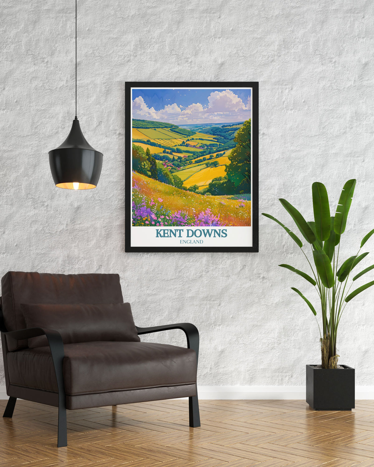 Kent Downs Modern Art Aonb Exquisite Modern Home Decor England Perfect Iconic Wall Art