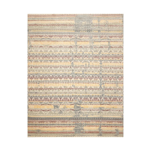 8x10 Ivory, Blue Hand Knotted 100% Wool Peshawar Transitional Oriental Area Rug (Persian;Hand Knotted;8x10;Rectangle;Ivory, Blue, Gold;Transitional) product photo