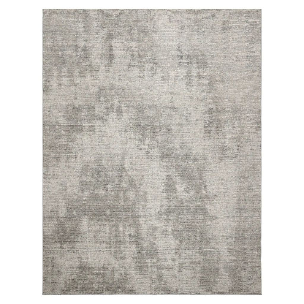 LoomBloom Multi Size Beige Hand Tufted Contemporary Textured Ribbed New Zealand Wool  Oriental Area Rug
