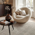 LoomBloom Multi Size Beige Hand Tufted Contemporary Textured Ribbed New Zealand Wool  Oriental Area Rug