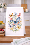 Butterfly Watercolor Kitchen Towel
