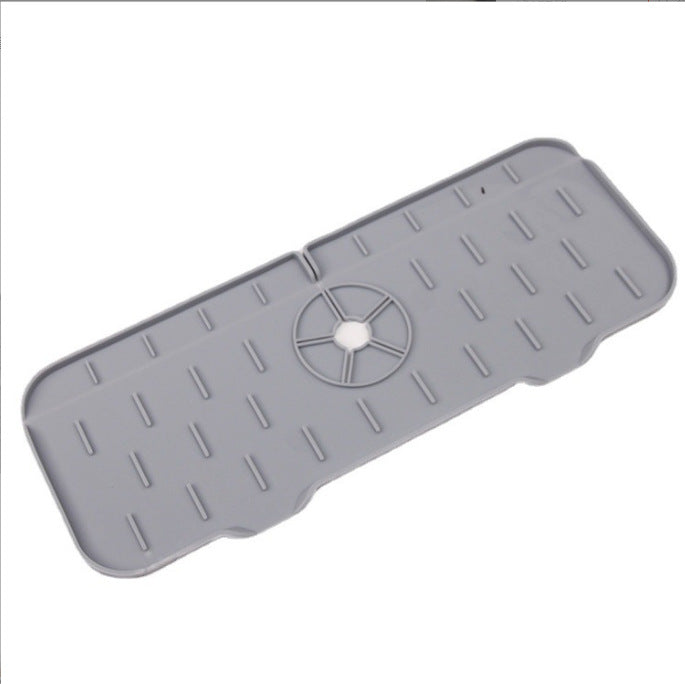 Silicone Faucet Drain Pad Faucet Splash-Proof Water Pad Kitchen Sink Drying Pad Water-Blocking Pad