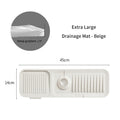 Silicone Drain Pad Faucet Drain Pad Kitchen Countertop Sink Drainer Splash Guard