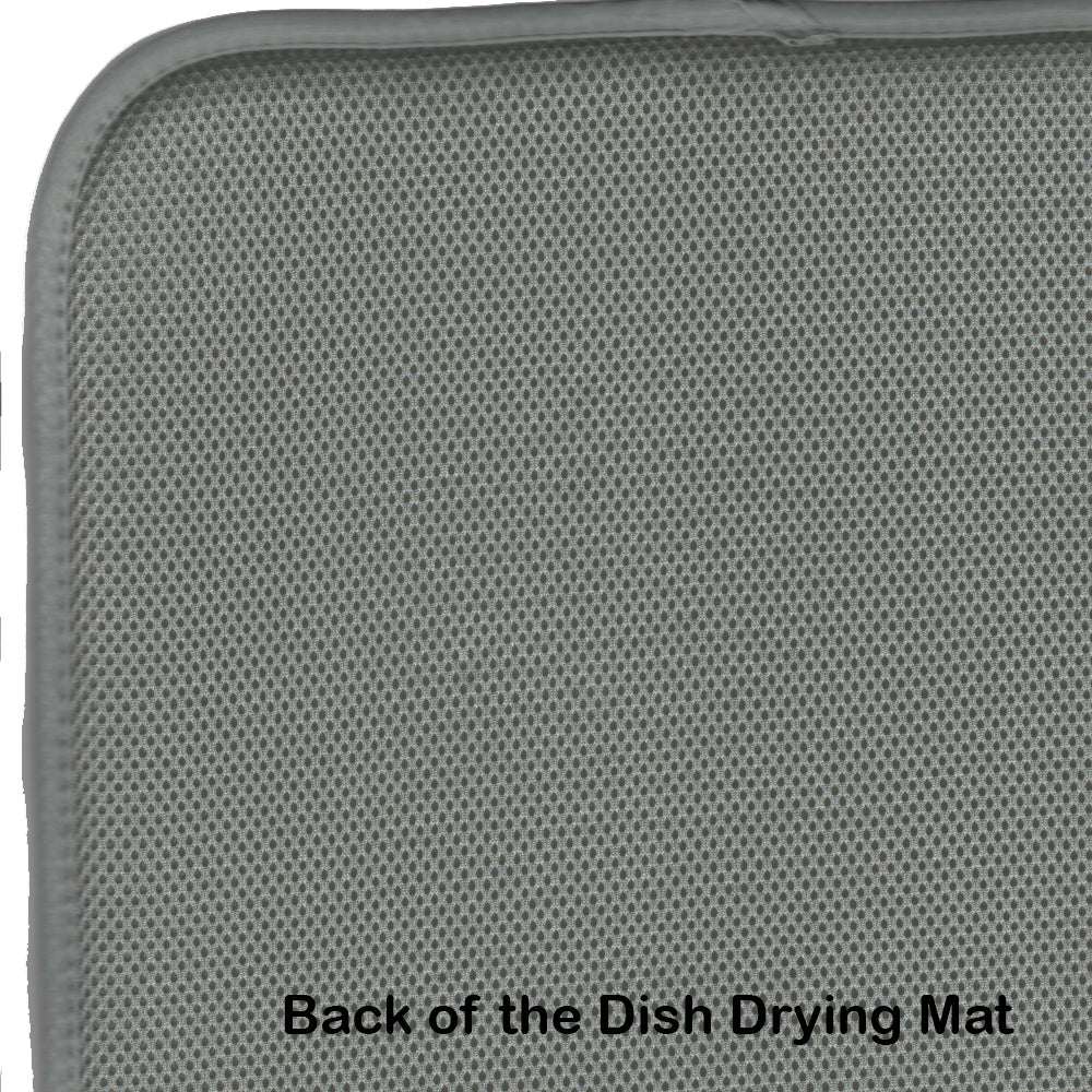 Flat-Coated Retriever Cozy Christmas Dish Drying Mat