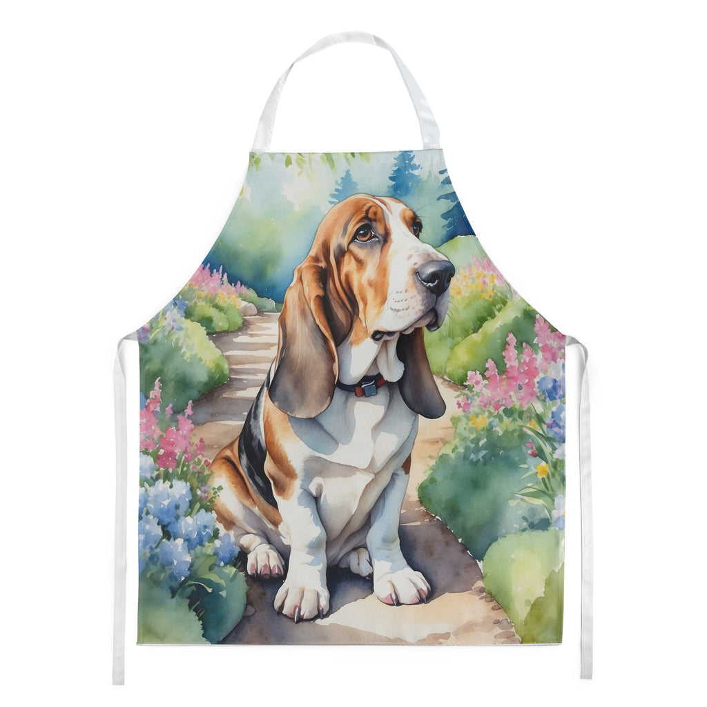Basset Hound Spring Garden Apron