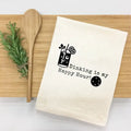 "Dinking is My Happy Hour" - Pickleball Themed Kitchen Towel