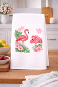 Tropical Flamingos Kitchen Towel