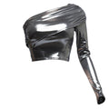 Fold Over One Shoulder Top in Liquid Metal [Sizes S-L]