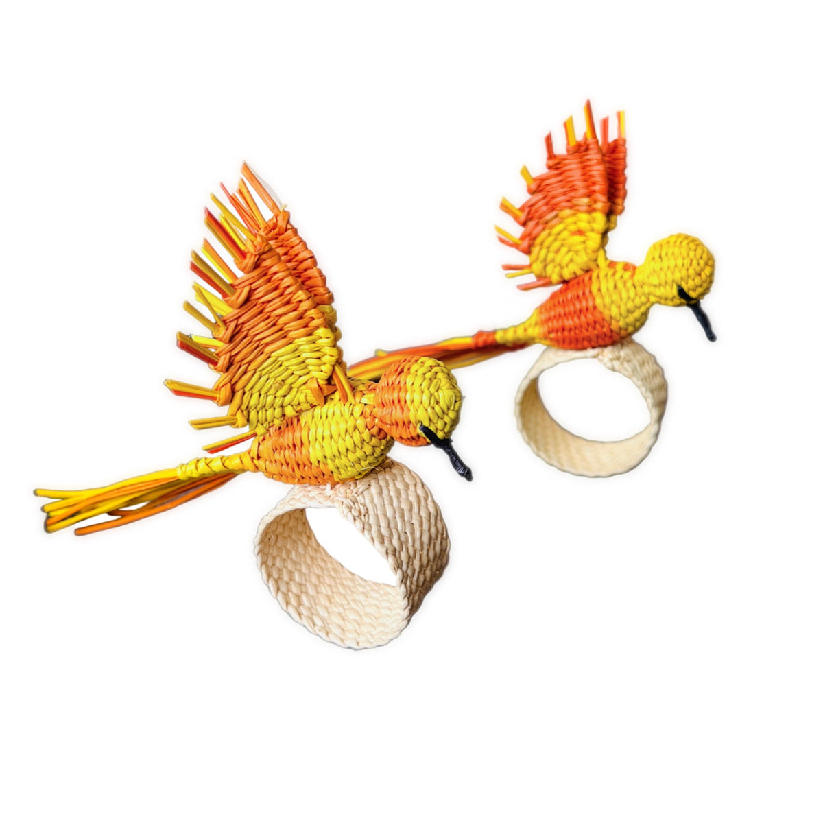 Hummingbird Napkin Ring (Yellow/Orange) – Table Decor Colombia