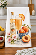 Peach Bellini Cocktail Kitchen Towel
