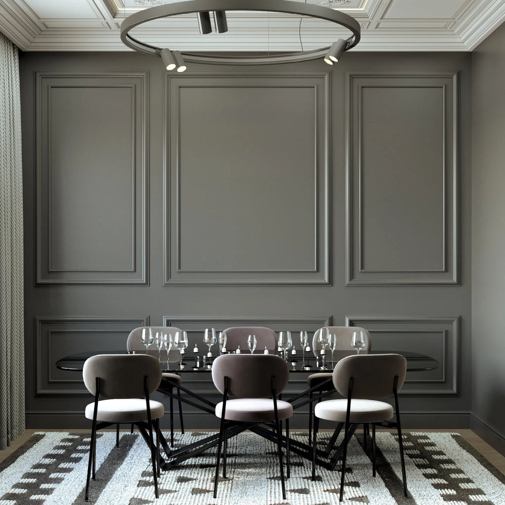Pre-Cut Wall Molding Kit for Dining Room - 3 Upper & 3 Bottom Nested Frames | Easy Installation