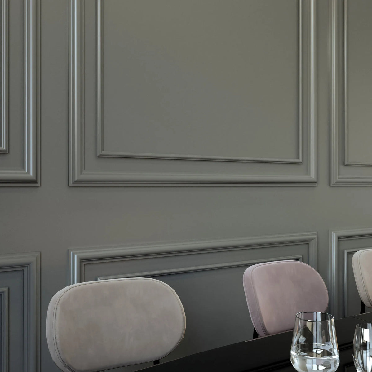 Pre-Cut Wall Molding Kit for Dining Room - 3 Upper & 3 Bottom Nested Frames | Easy Installation