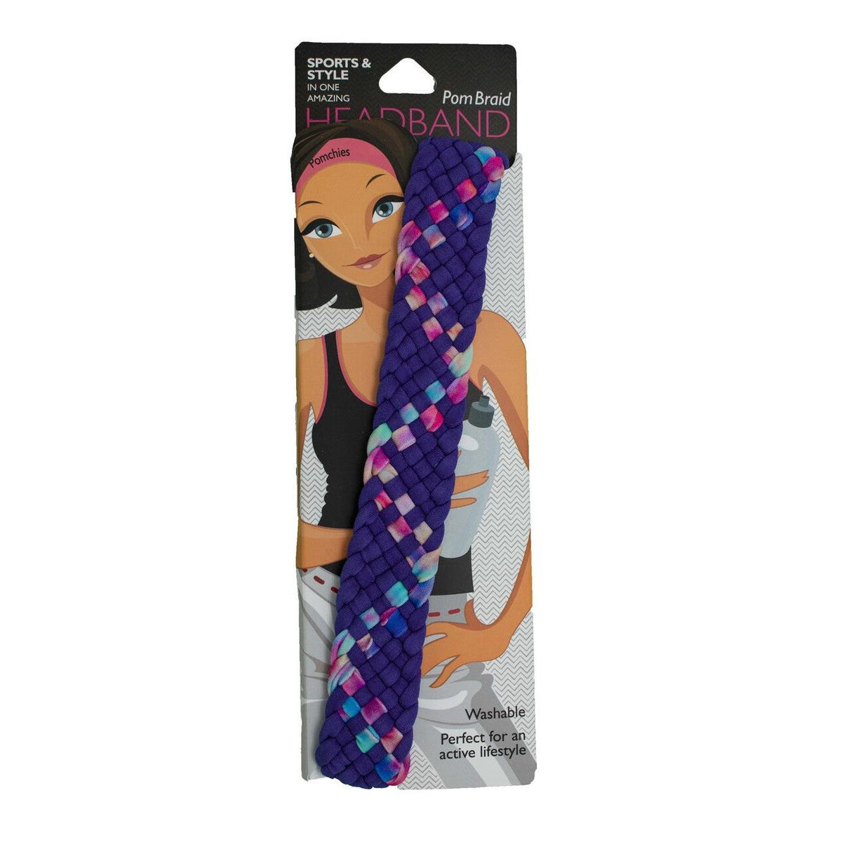 Stretchy Braid Headbands | Yoga Workout Headband Packs and Singles product photo - view 12