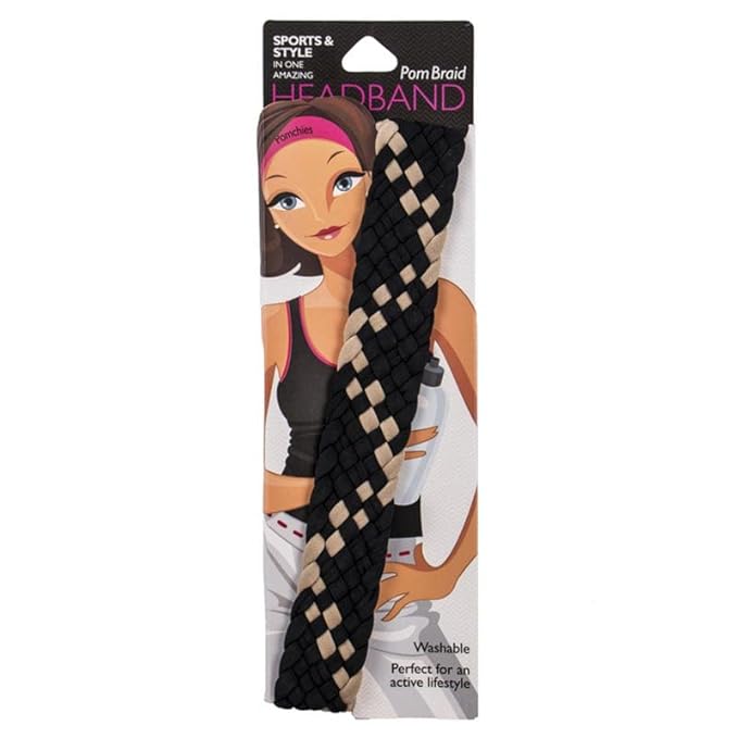 Stretchy Braid Headbands | Yoga Workout Headband Packs and Singles product photo - view 14