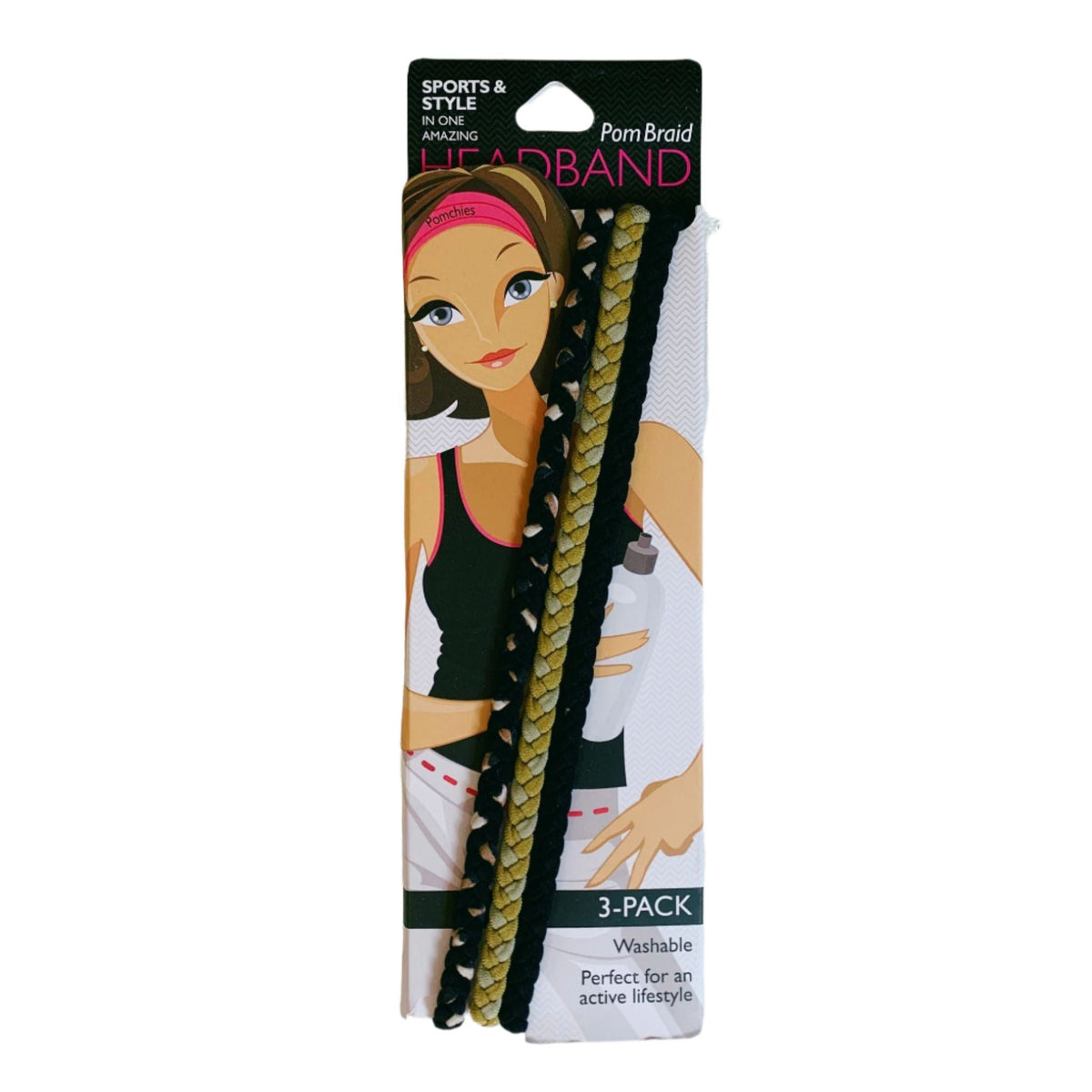 Stretchy Braid Headbands | Yoga Workout Headband Packs and Singles product photo - view 7