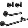 4 Pcs Bathroom Hardware Set, Matte Black Bathroom