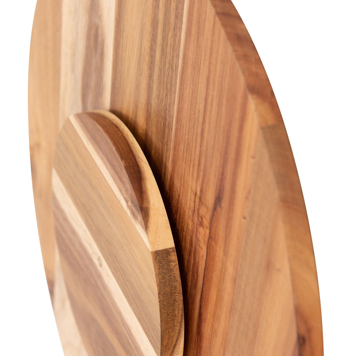 NNEDSZ Bread and Butter 18 Inch Print Wooden Lazy Susan T- White Snowflake