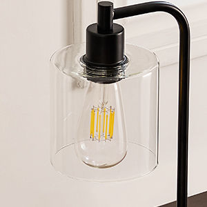 NNEDSZ 2x Pack Industrial Table Lamp with 2 USB Port for Bedside Nightstand Desk and Living Room Office (Bulb not Included)