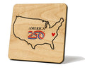 America250™ U.S. Outline Coaster Magnet-Officially Licensed