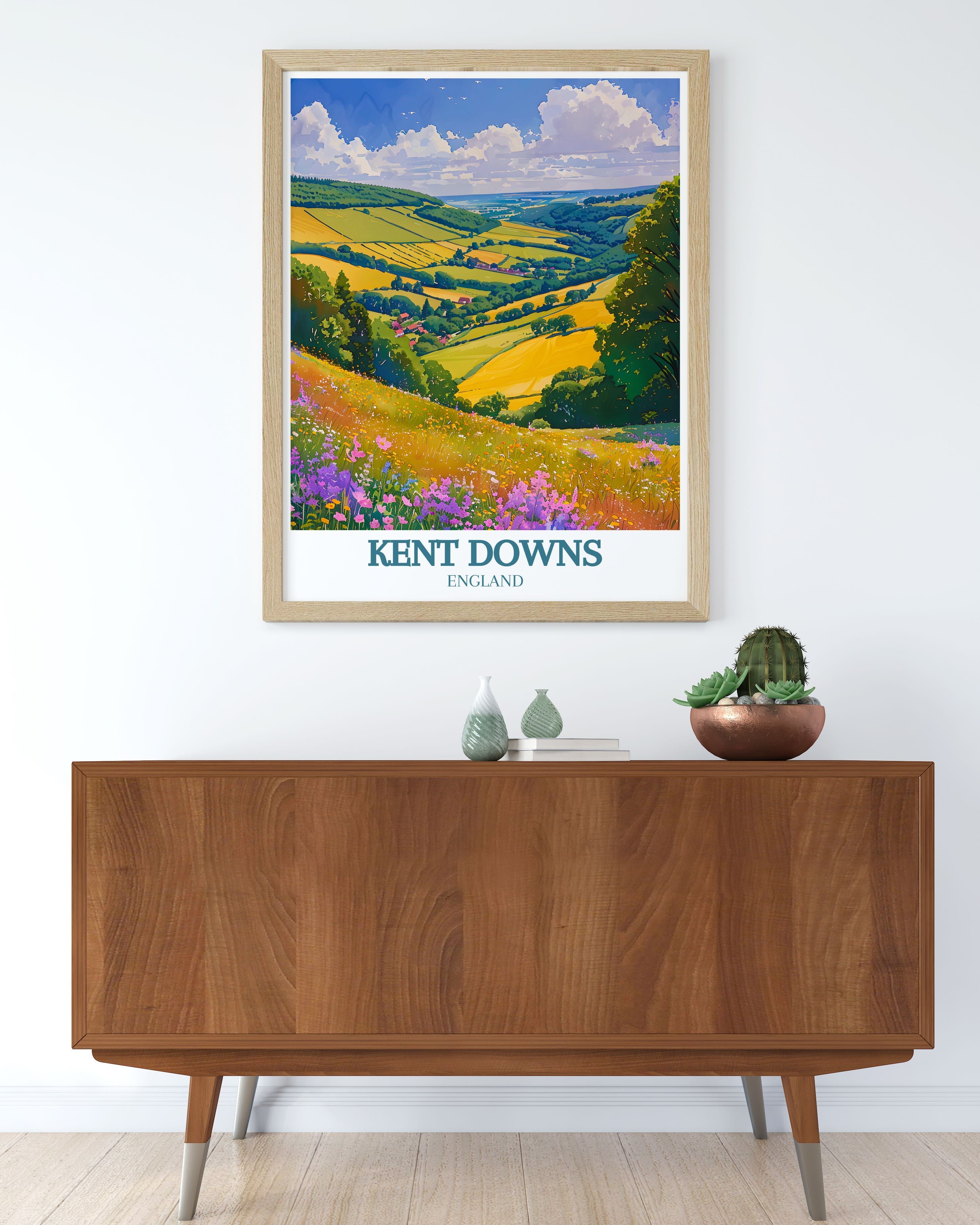 Kent Downs Modern Art Aonb Exquisite Modern Home Decor England Perfect Iconic Wall Art
