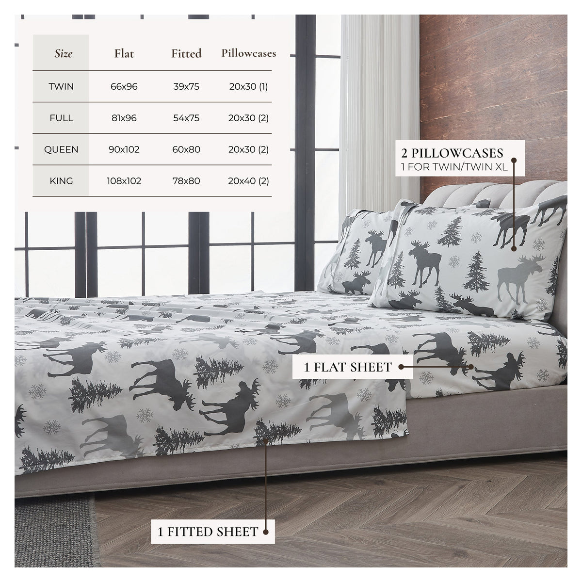 Lodge Printed Sheet Set - Mountain Ridge Collection