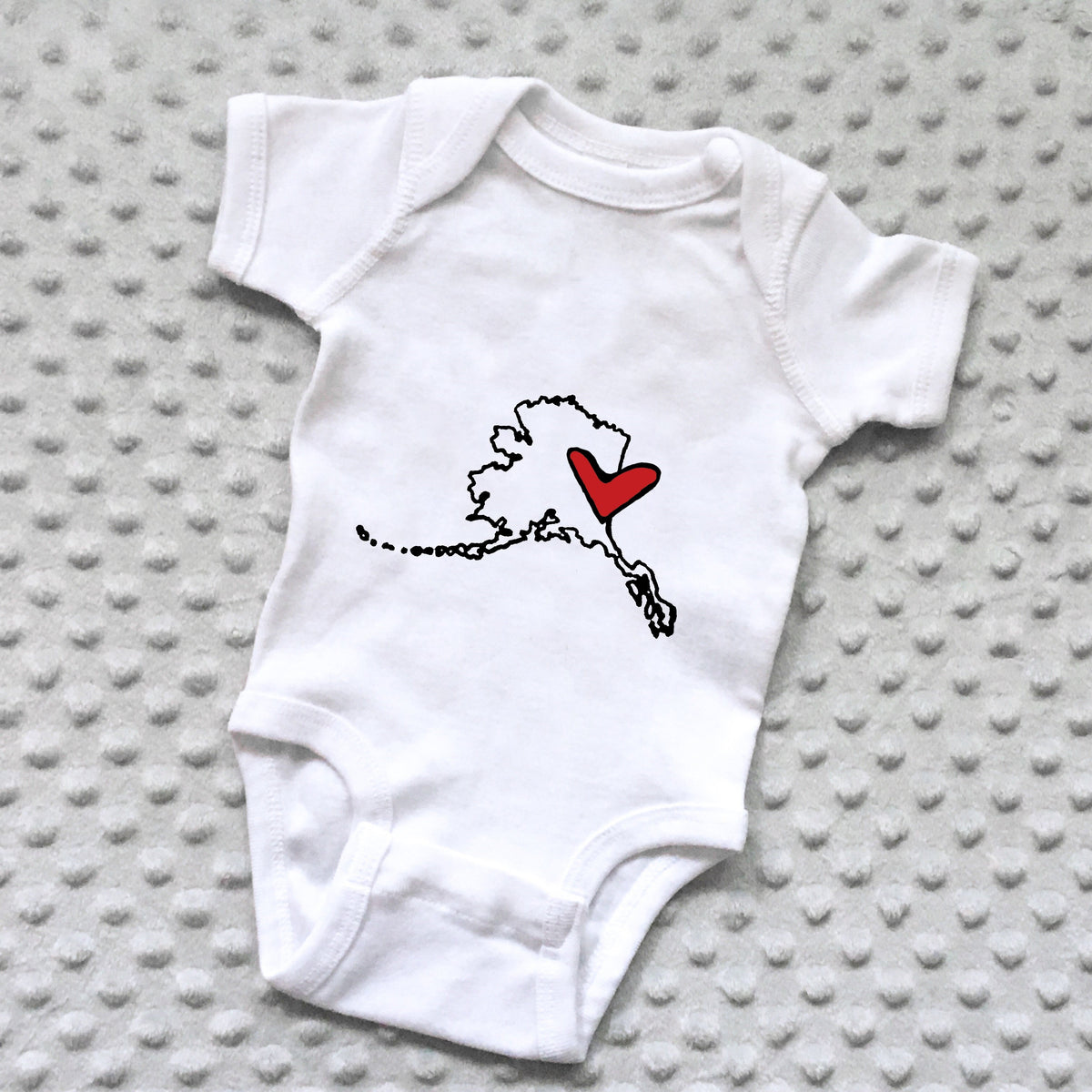 State Love Baby Onesie - NEWBORN product photo - view 3