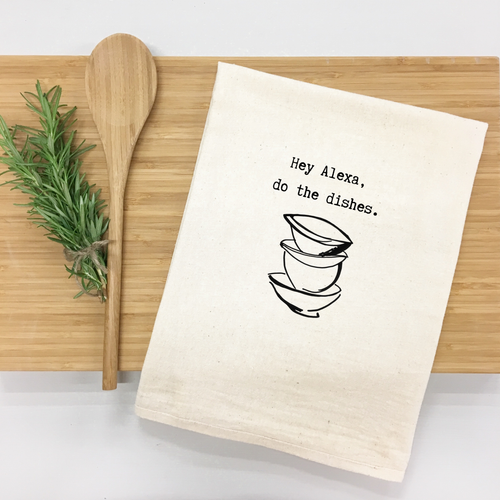 "Hey Alexa, do the dishes" Kitchen Towel (Textiles) product photo