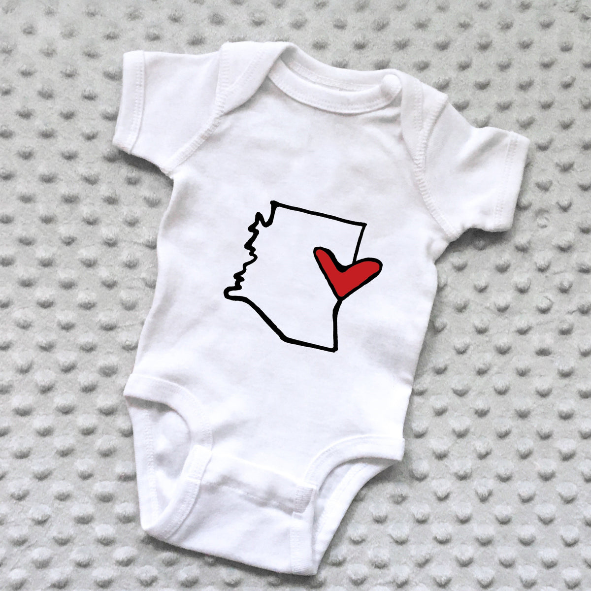 State Love Baby Onesie - NEWBORN product photo - view 4