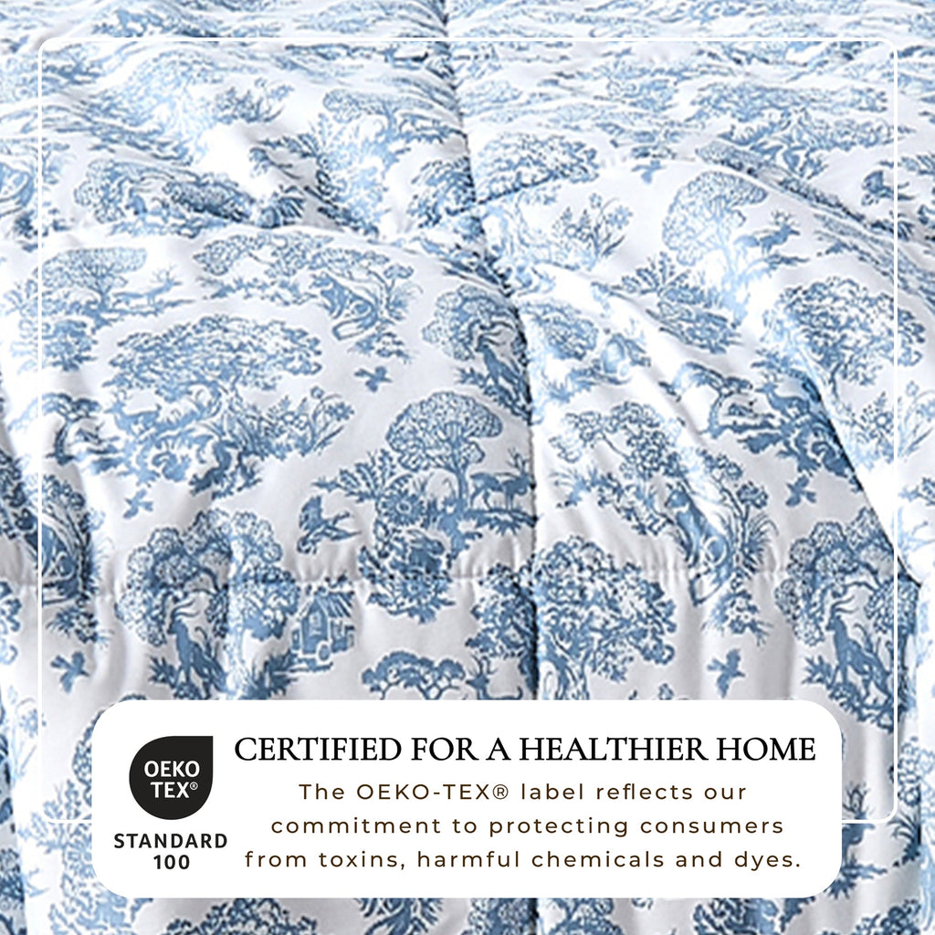 Reversible Christmas Comforter and Sham Set - Holiday / Lodge Odette Collection