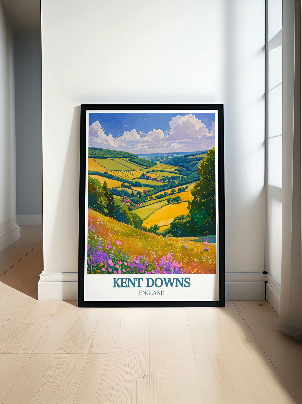 Kent Downs Modern Art Aonb Exquisite Modern Home Decor England Perfect Iconic Wall Art