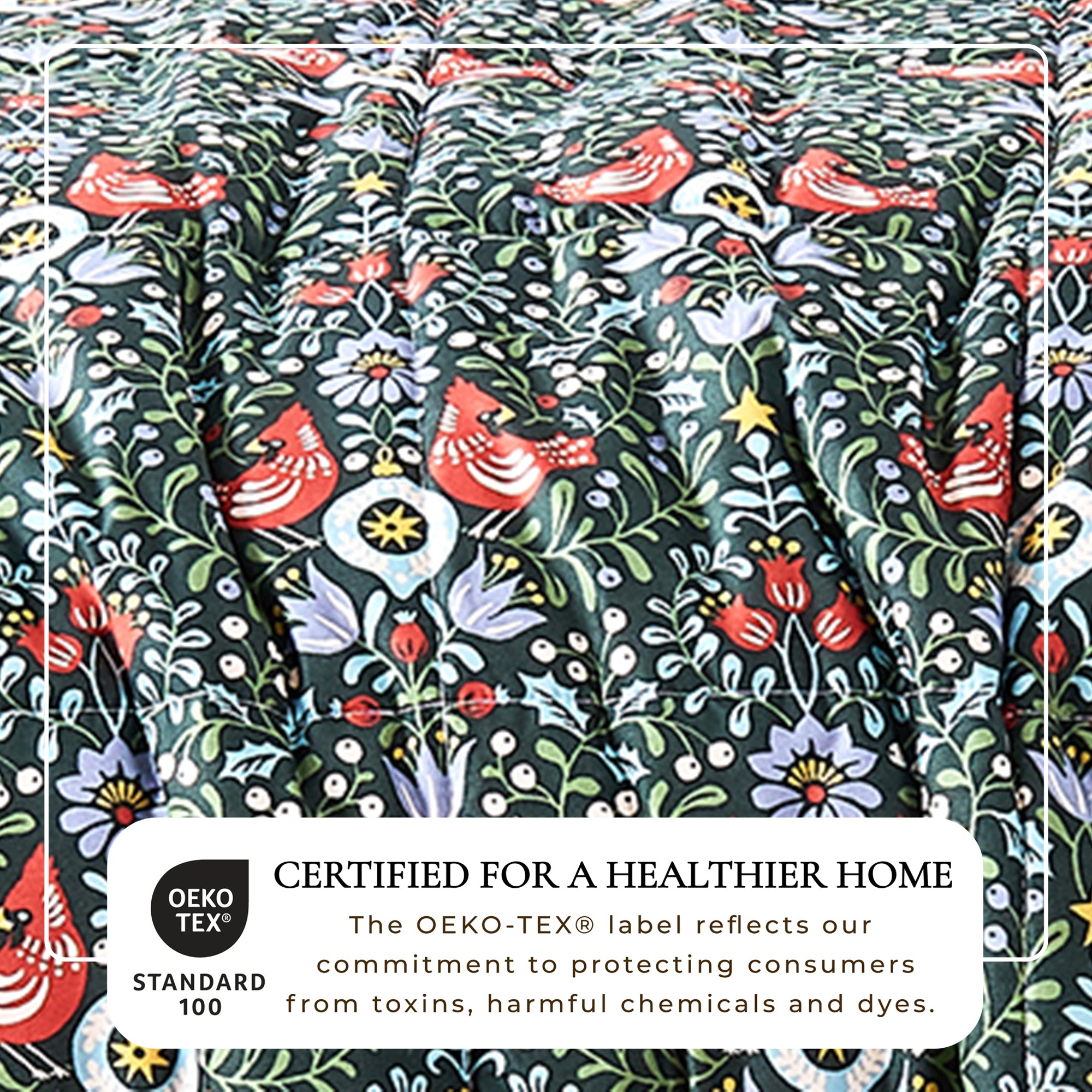Reversible Christmas Comforter and Sham Set - Holiday / Lodge Odette Collection