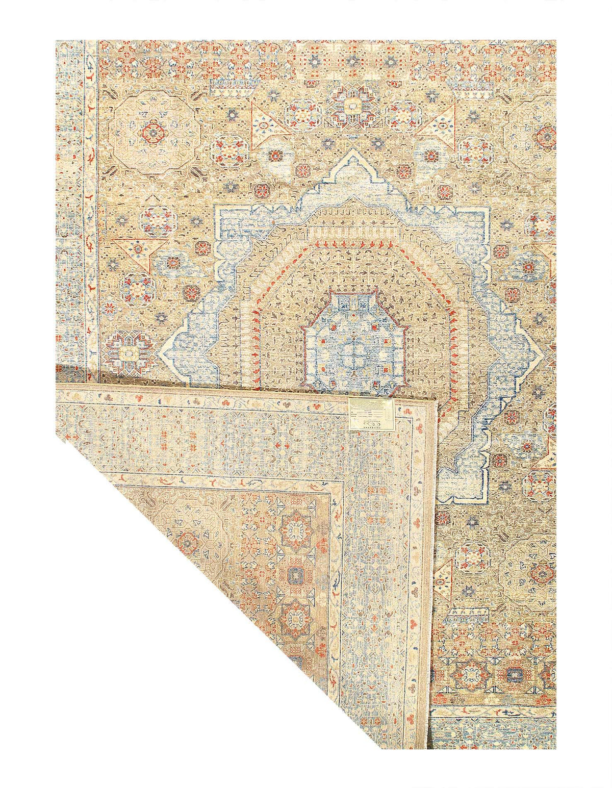 Canvello Fine hand Knotted Mamluk Design - 9' X 12'