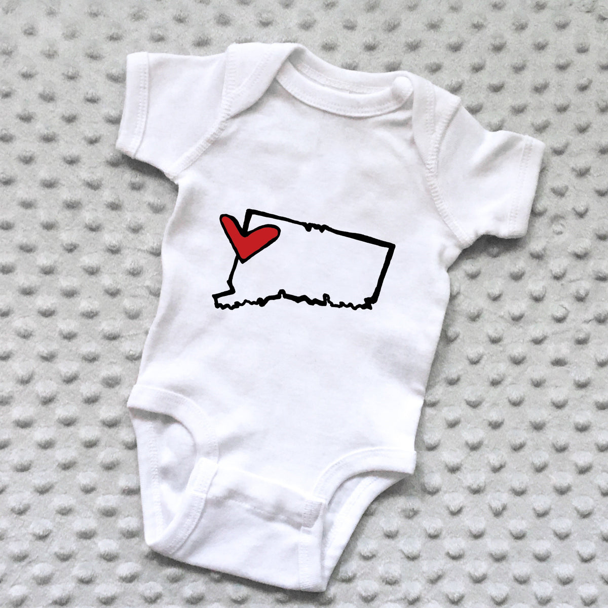 State Love Baby Onesie - NEWBORN product photo - view 8