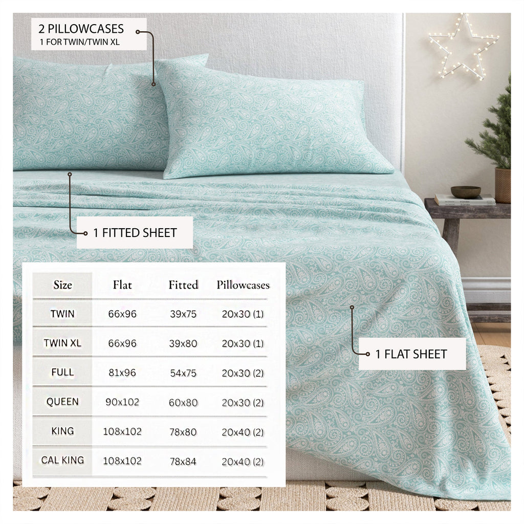 Turkish Cotton Flannel Sheet - Belle Collection