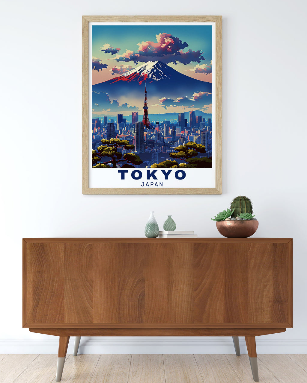 Tokyo  Art Print – Mount Fuji Travel Print – Japan Canvas Art – Japan Travel Poster