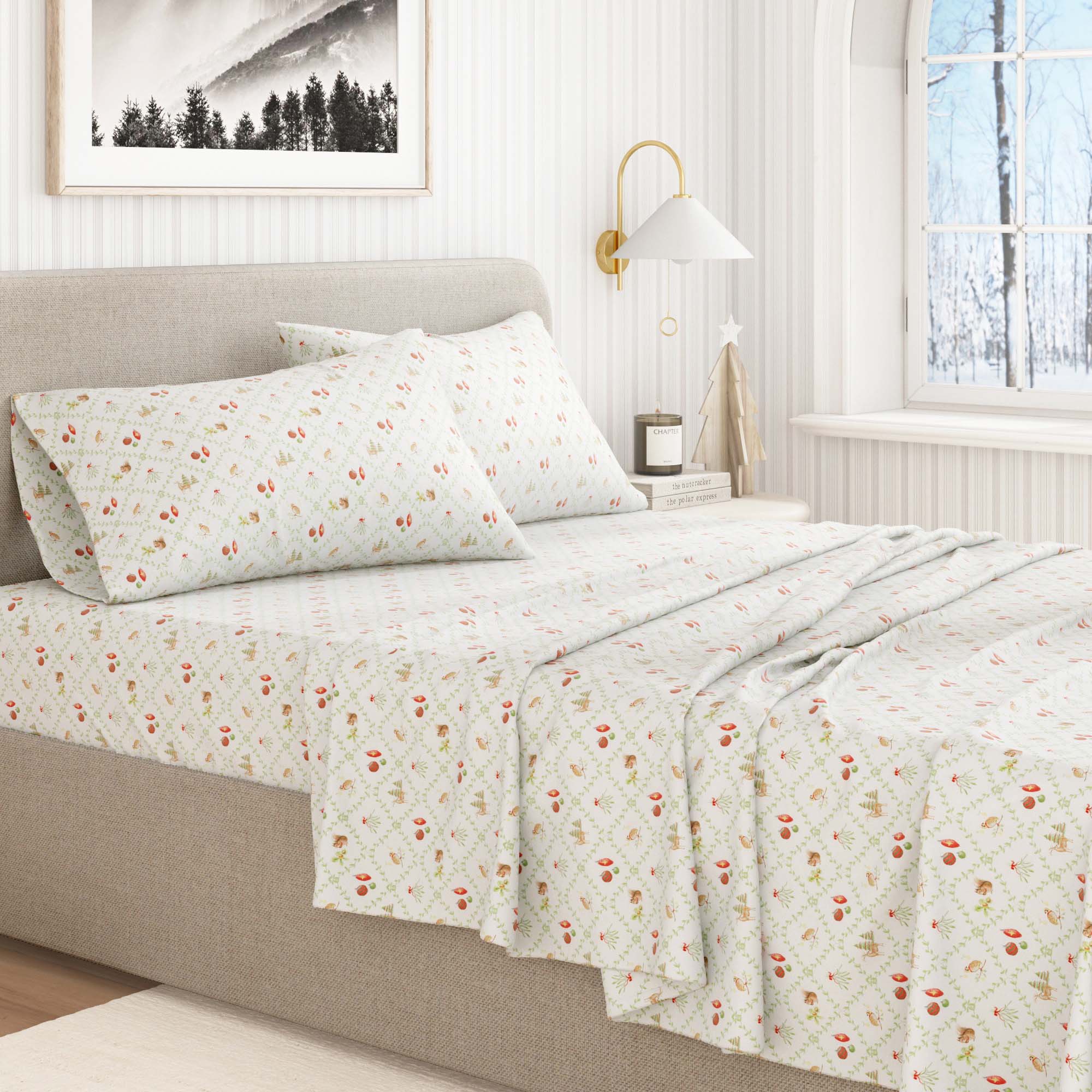 Turkish Cotton Flannel Sheet Set - Elevated Holiday Collection