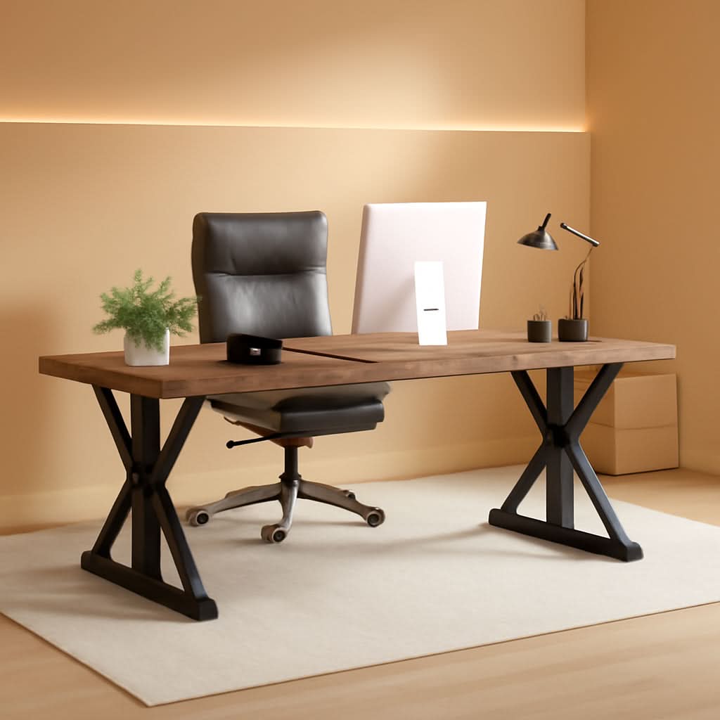 70.8 Inch Executive Desk Large Modern Home Office Desk
